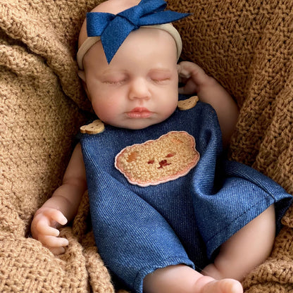 30cm Lifelike Full Silicone Asleep Reborn Doll Loulou