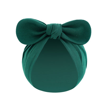 Solid Color Baby Bandana Knotted Pullover Hat