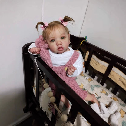 22'' Realistic Kitty Open Eyes Reborn Baby Doll Girl -Saskia
