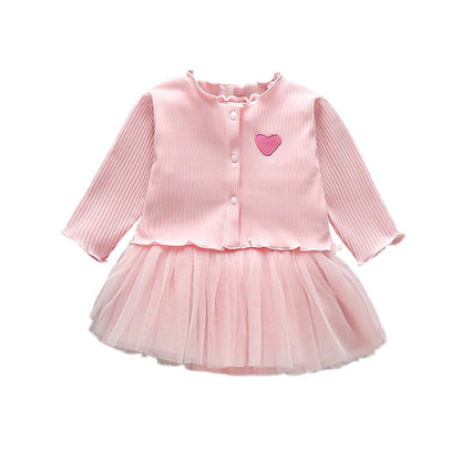 Cute Jumpsuit Dress 2-Piece Set for 22-24 Inches Dolls