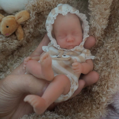 6 Inch Closed Eyes Mini Reborn Doll Boy/Girl-levi