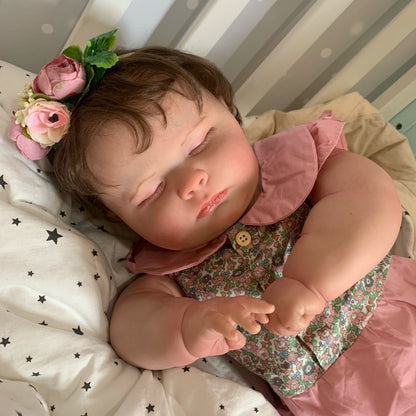 Realistic 60cm Closed Eyes Cuddly Reborn Doll-Joseph