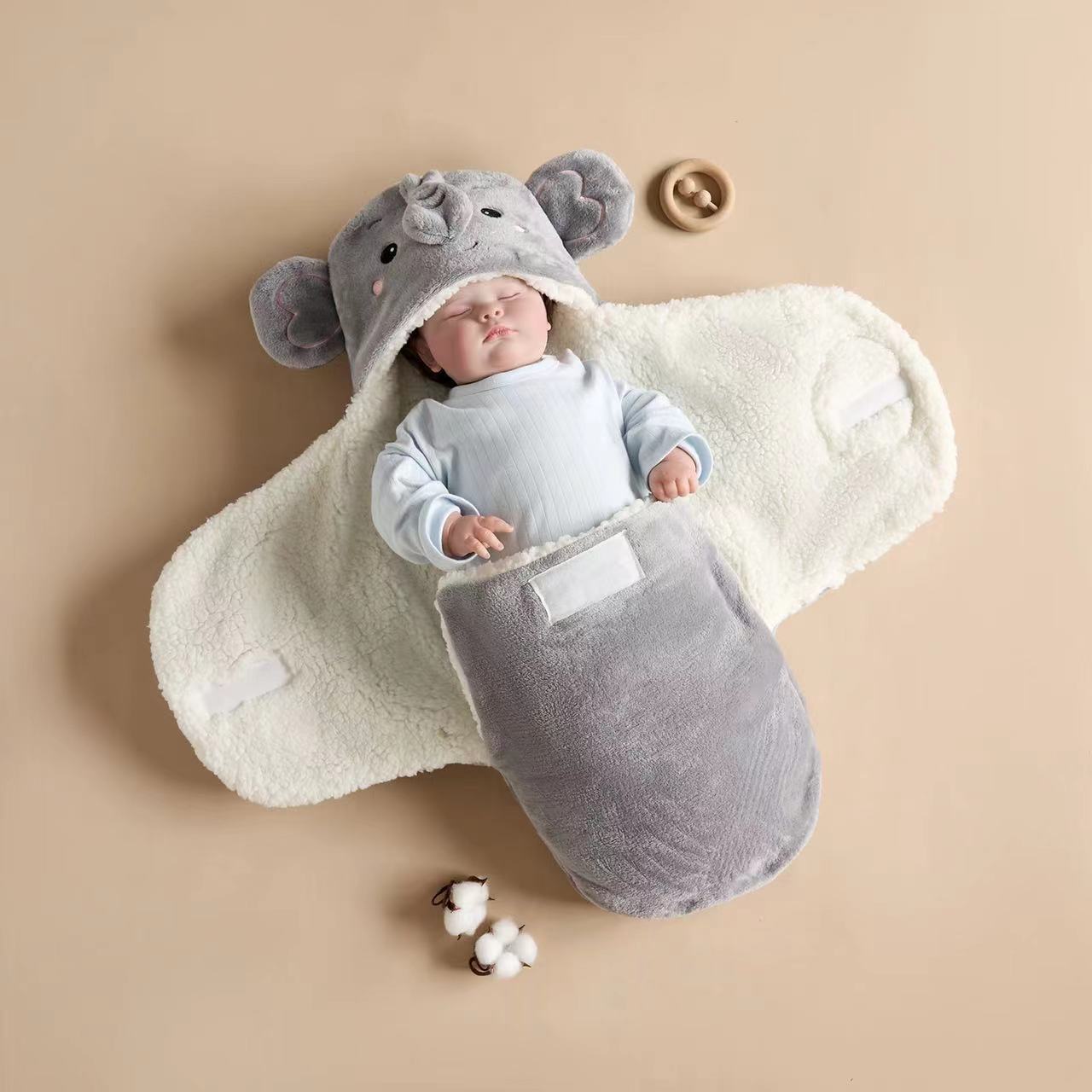 Cute Cartoon Plush Sleeping Bag for 20-24 Inches Dolls