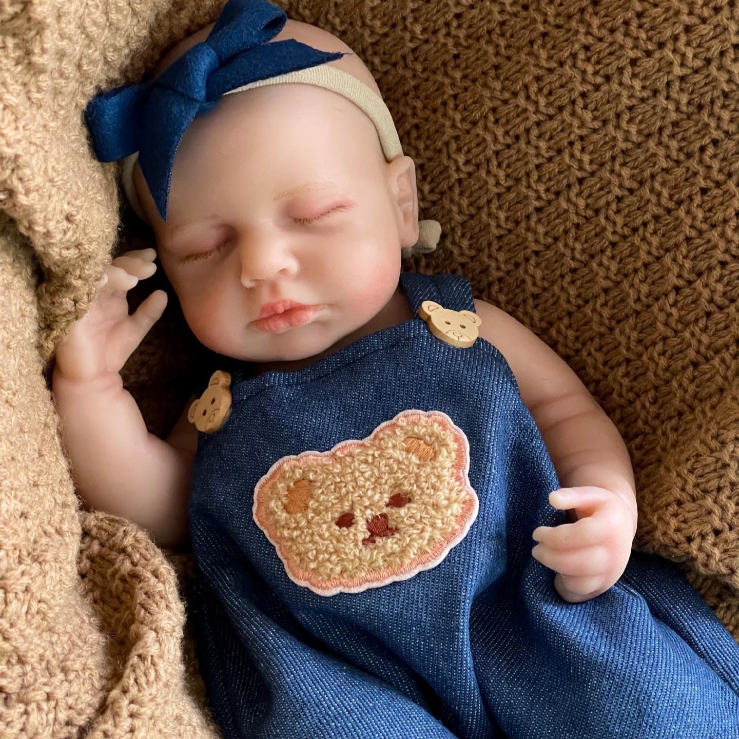 30cm Lifelike Full Silicone Asleep Reborn Doll Loulou