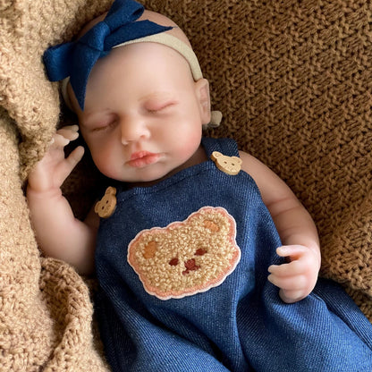 30cm Lifelike Full Silicone Asleep Reborn Doll Loulou