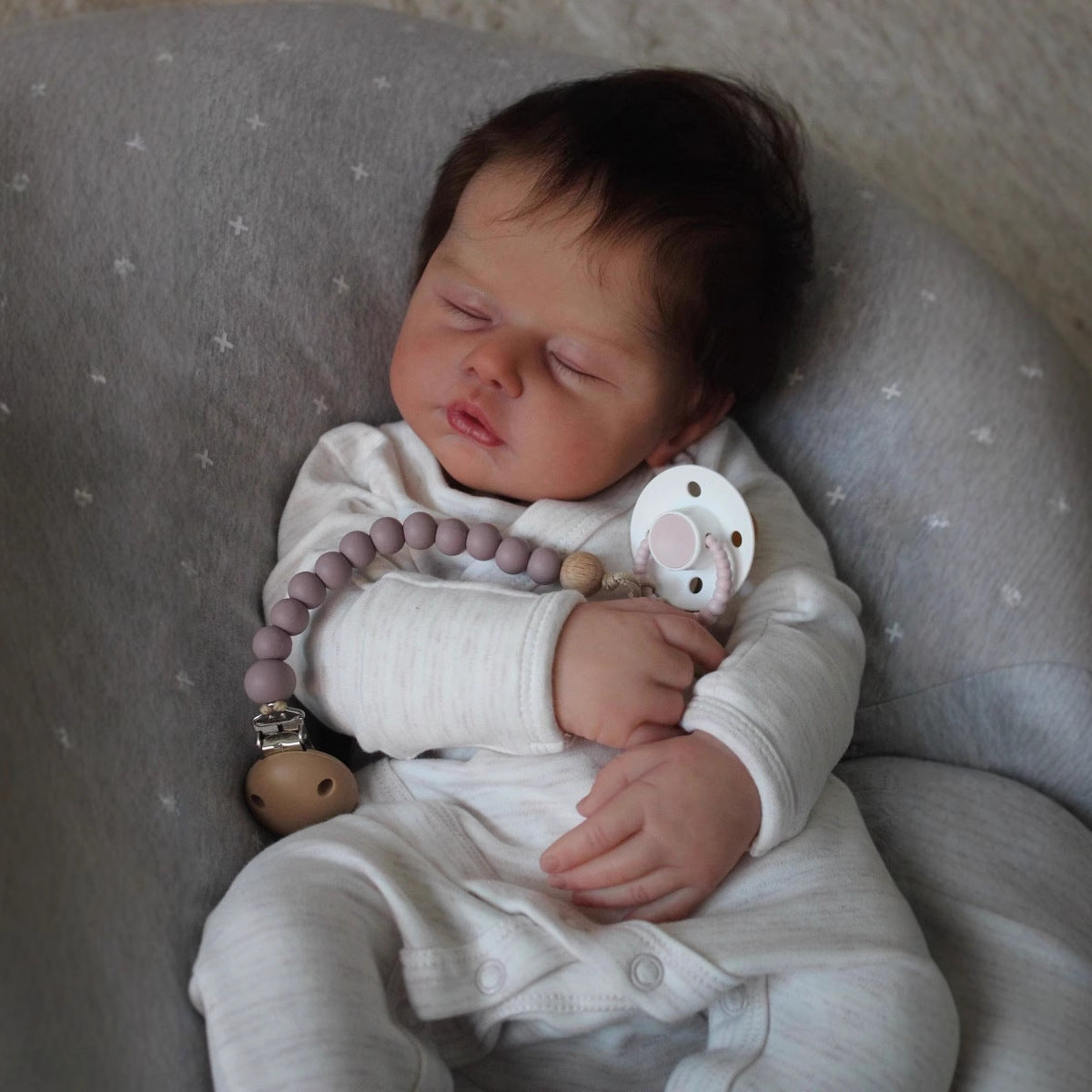 19 Inches Lifelike Closed Eyes Soft Body Reborn Doll-Zain