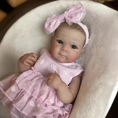45cm Open Eyes Reborn Doll Twin Sisters In Dress-Bettie