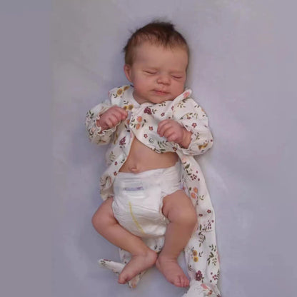 19 Inches Realistic Jesse Closed Eyes Reborn Baby Dolls-Pascale