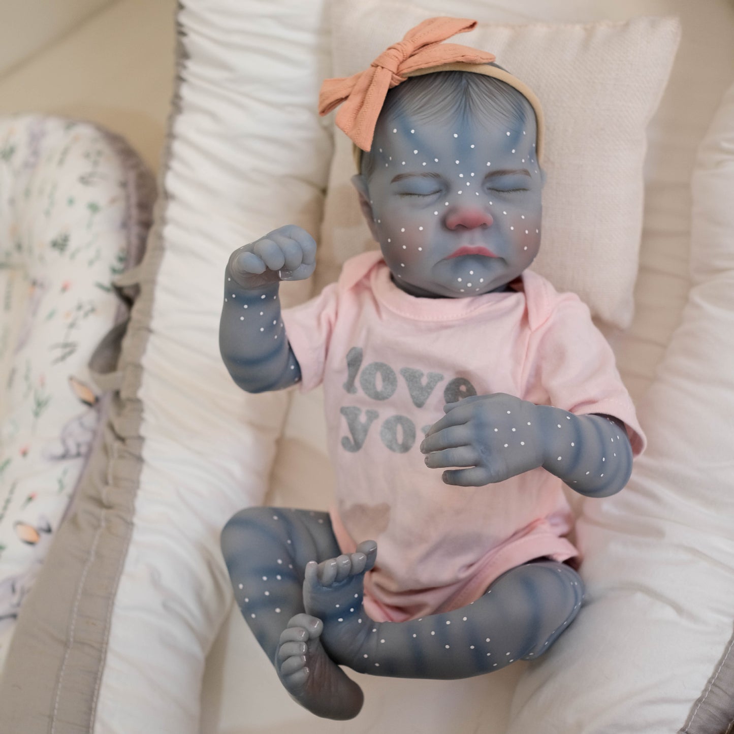 19 Inches Closed Eyes Reborn Avatar Baby Girl-Levi