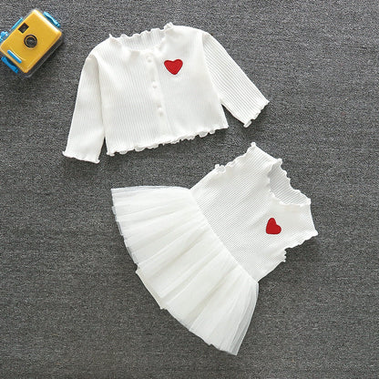Cute Jumpsuit Dress 2-Piece Set for 22-24 Inches Dolls