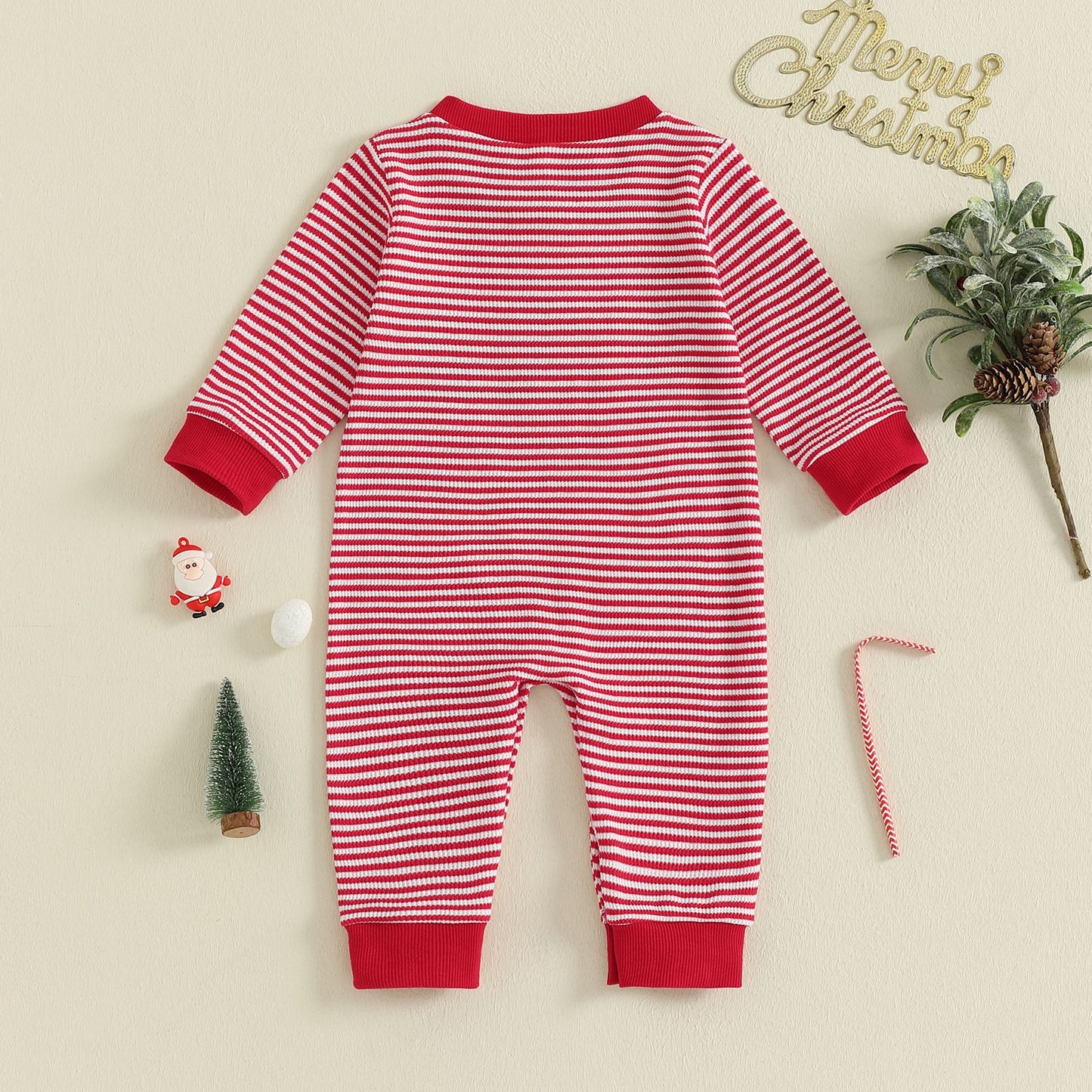 Stripe Long Sleeves Christmas Clothes for 23-24 Inches Reborn Dolls