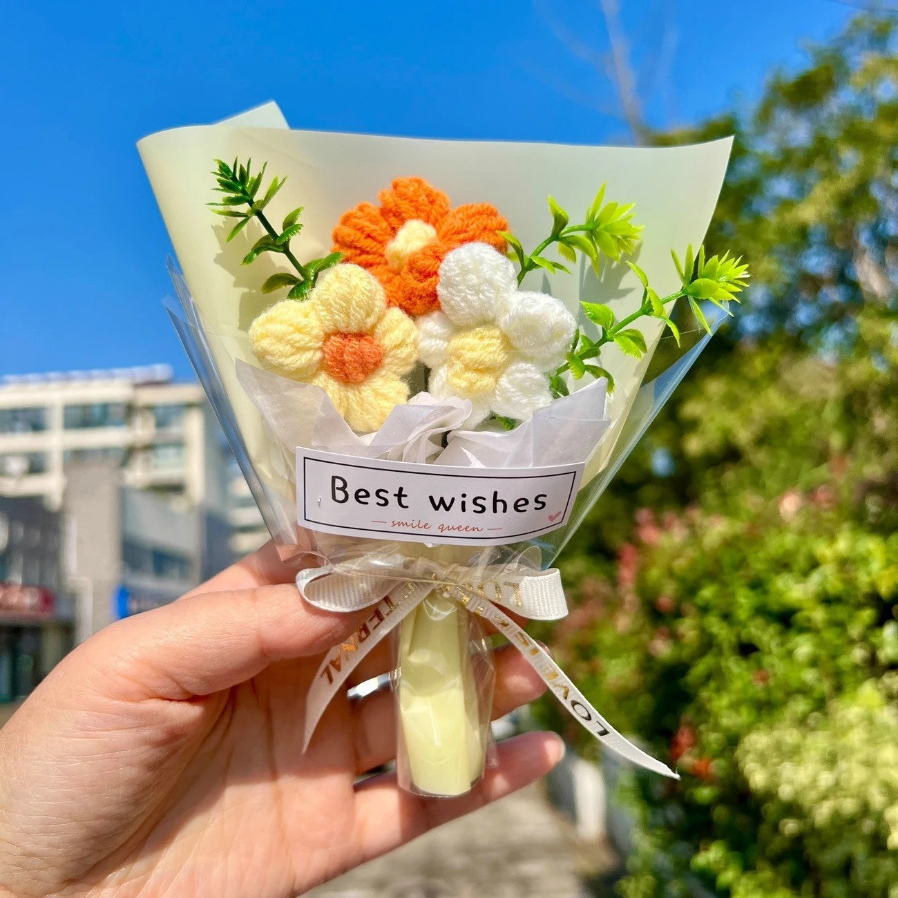 Mini Crochet Flower Bouquet