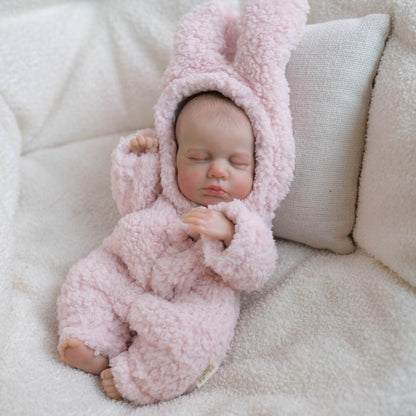30cm Lifelike Sleeping Mini Reborn Doll Girl-Loulou