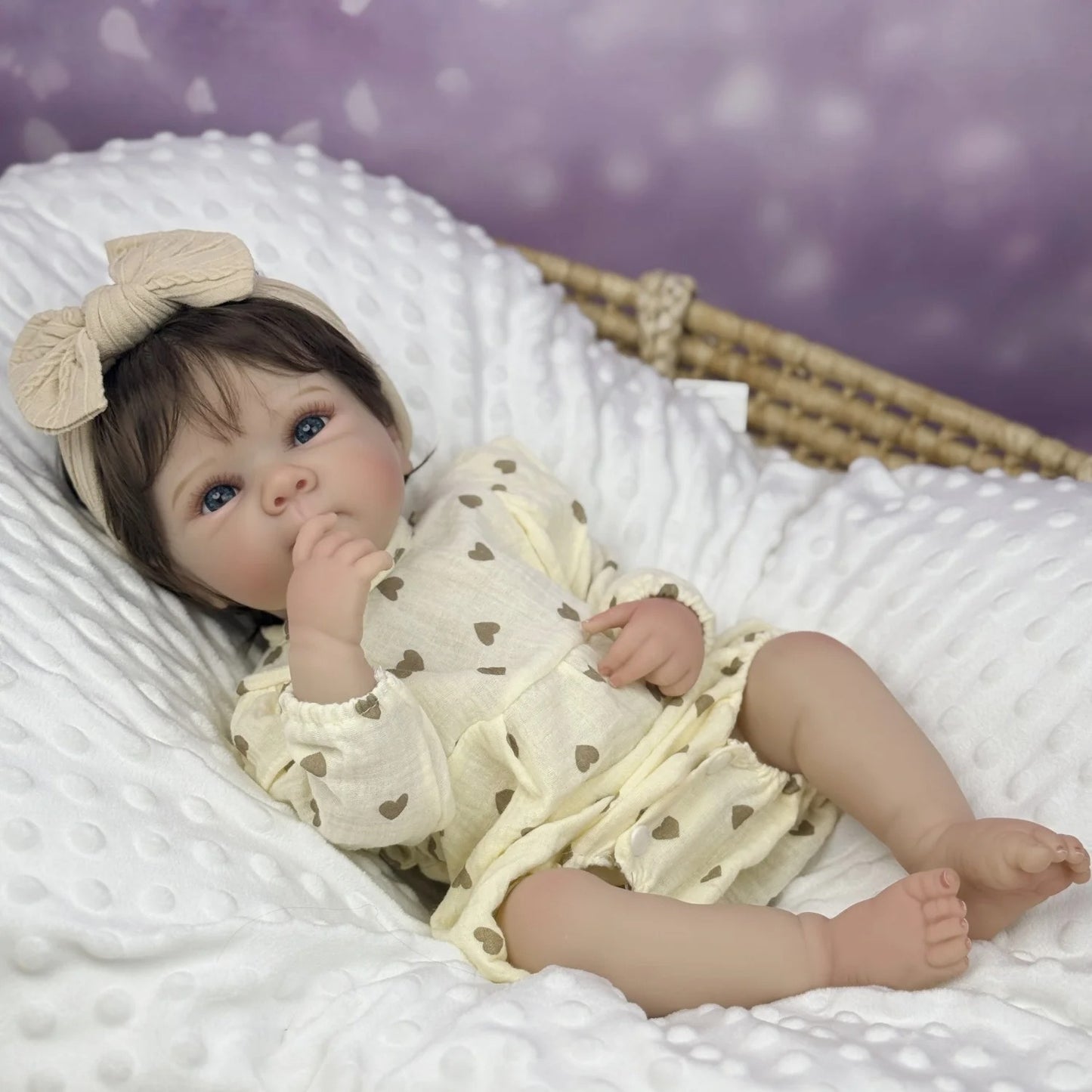 48cm Open Eyes Short Hair Bettie Reborn Baby Girl
