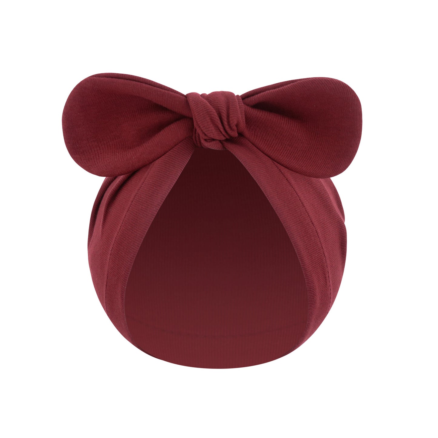 Solid Color Baby Bandana Knotted Pullover Hat