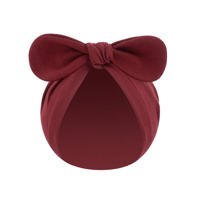 Solid Color Baby Bandana Knotted Pullover Hat