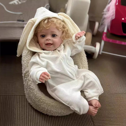 58cm Open Eyes Blonde Hair Reborn Doll -Yannik