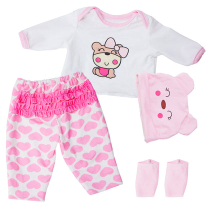 17 Inches Cartoon Animal Reborn Doll Clothes Set(Only Clothes, no doll)