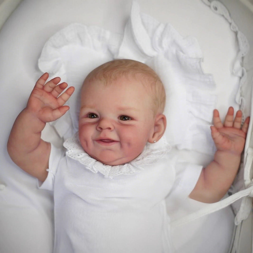 55cm Open Eyes Soft Body Smile Reborn Baby- Shaya