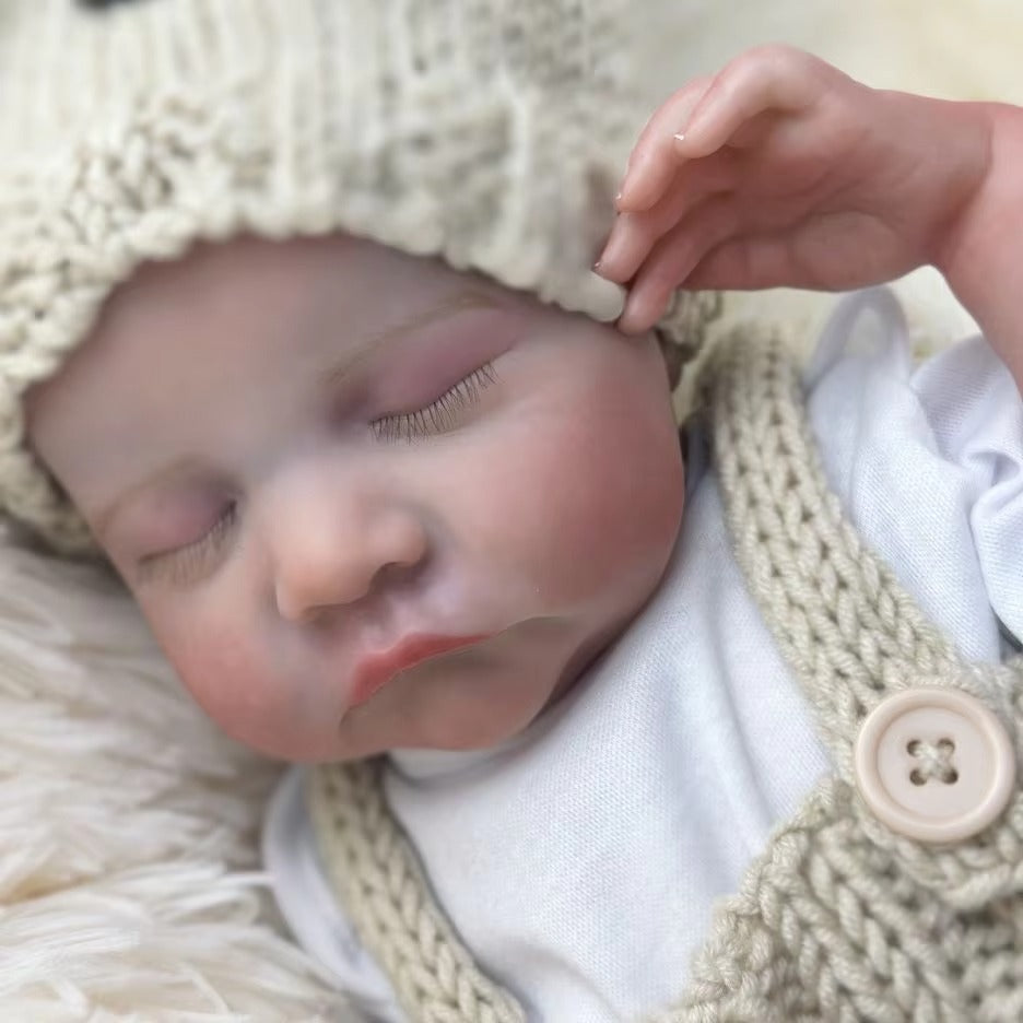 18'' Lifelike Closed Eyes Reborn Doll Boy-Levi