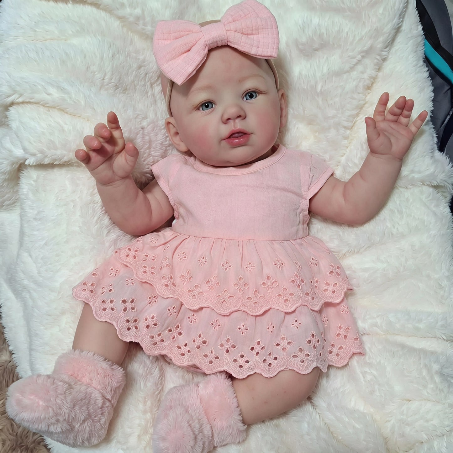 19 Inches Abigail Reborn Baby Girl in Pink Dress