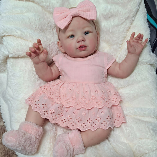 19 Inches Abigail Reborn Baby Girl in Pink Dress