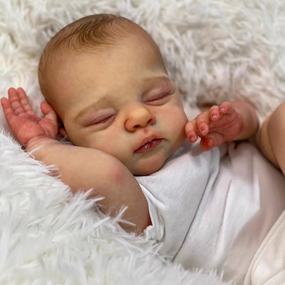 18 Inches Lifelike Soft Body Closed Eyes Reborn Doll Irys