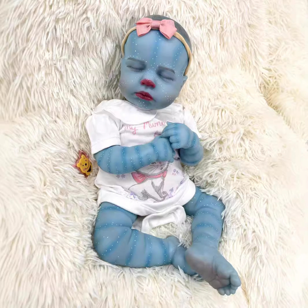 19 inches Closed Eyes Soft Body Reborn Doll Avatar-Loulou