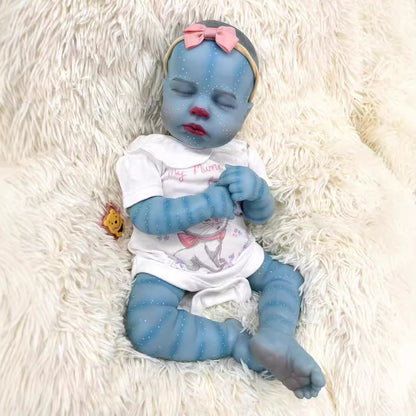 19 inches Closed Eyes Soft Body Reborn Doll Avatar-Loulou