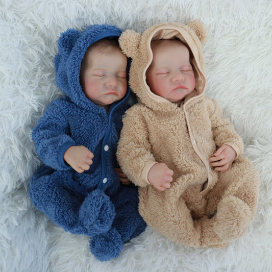 18 Inches Lifelike Sleeping Reborn Doll Twins-Levi