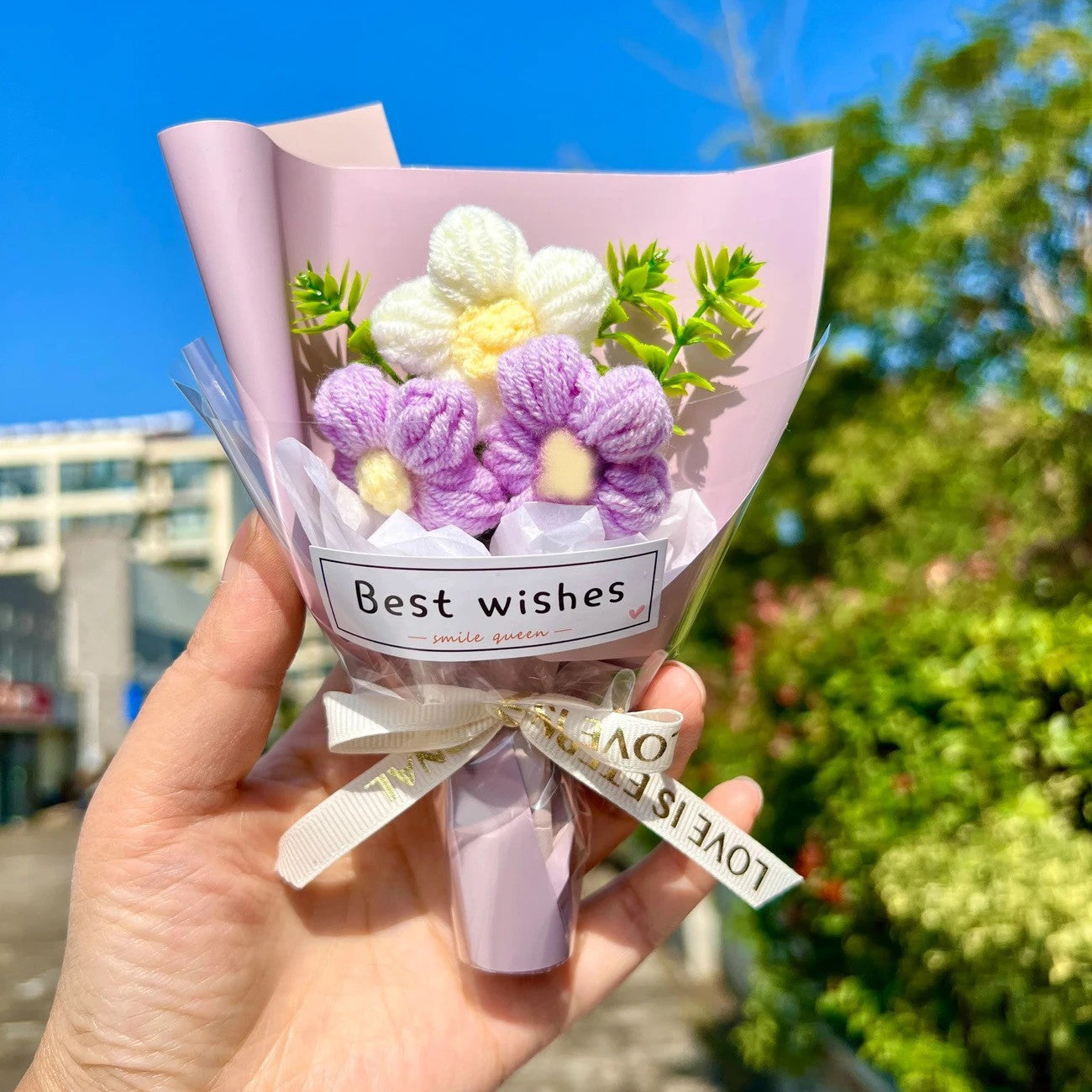 Mini Crochet Flower Bouquet