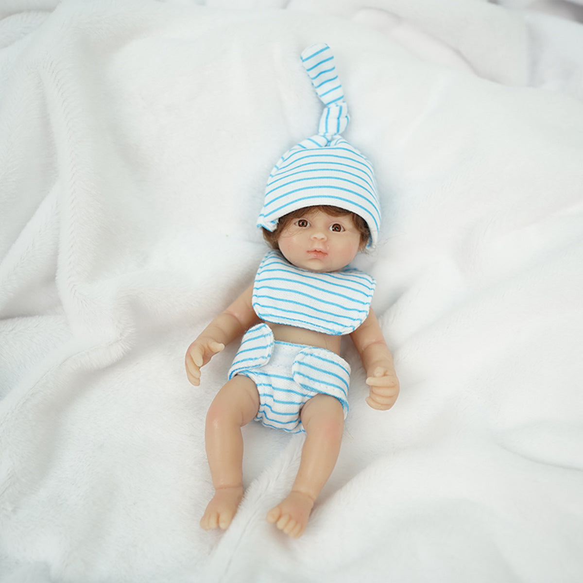 6 Inch 15 Cm Open Eyes Mini Reborn Dolls Twins