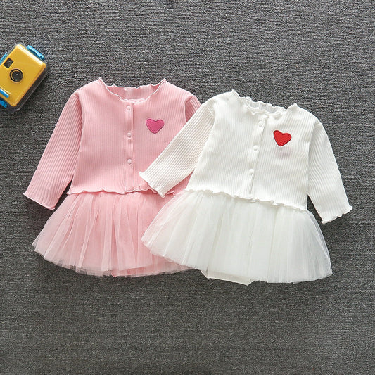 Cute Jumpsuit Dress 2-Piece Set for 22-24 Inches Dolls
