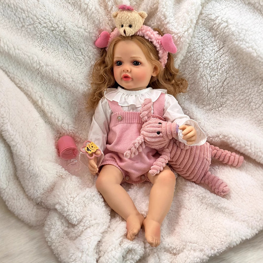 22 Inch Mamie Reborn Dolls Girls With Blonde Hair