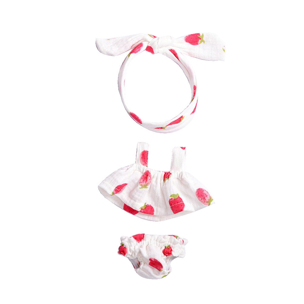 Tops, underwear and Headband 3-Piece set for 12 Inches/30cm Reborn Dolls