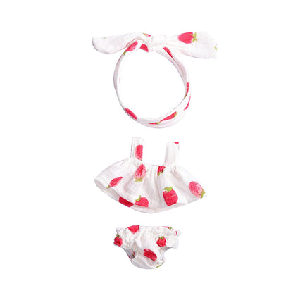Tops, underwear and Headband 3-Piece set for 12 Inches/30cm Reborn Dolls