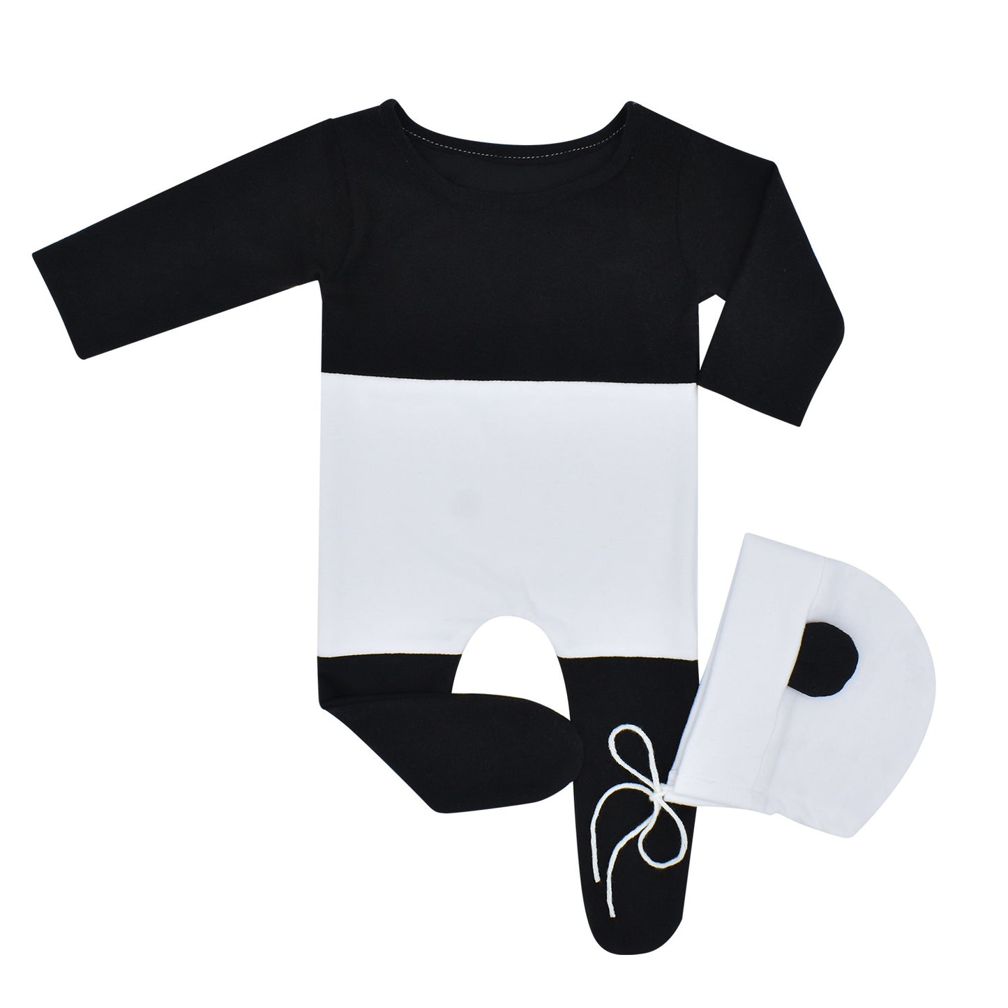 Panda Hat and Pajama 2-Piece Set for 18-20 Inches Dolls