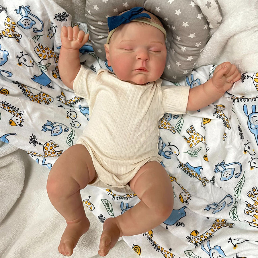 20 Inch Harry Lifelike Sleeping Reborn Dolls - Peaches