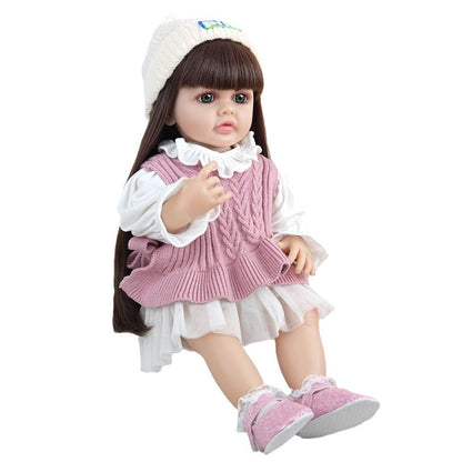 22 Inches Open Eyes Long Hair Reborn Baby Girls -Betty