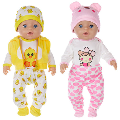 17 Inches Cartoon Animal Reborn Doll Clothes Set(Only Clothes, no doll)