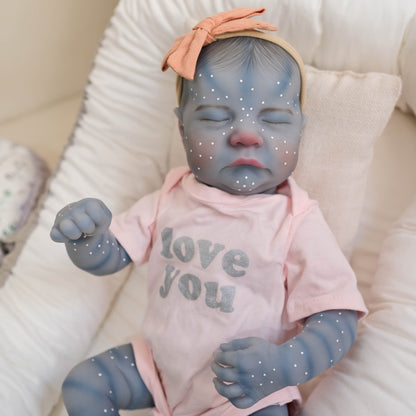 19 Inches Closed Eyes Reborn Avatar Baby Girl-Levi