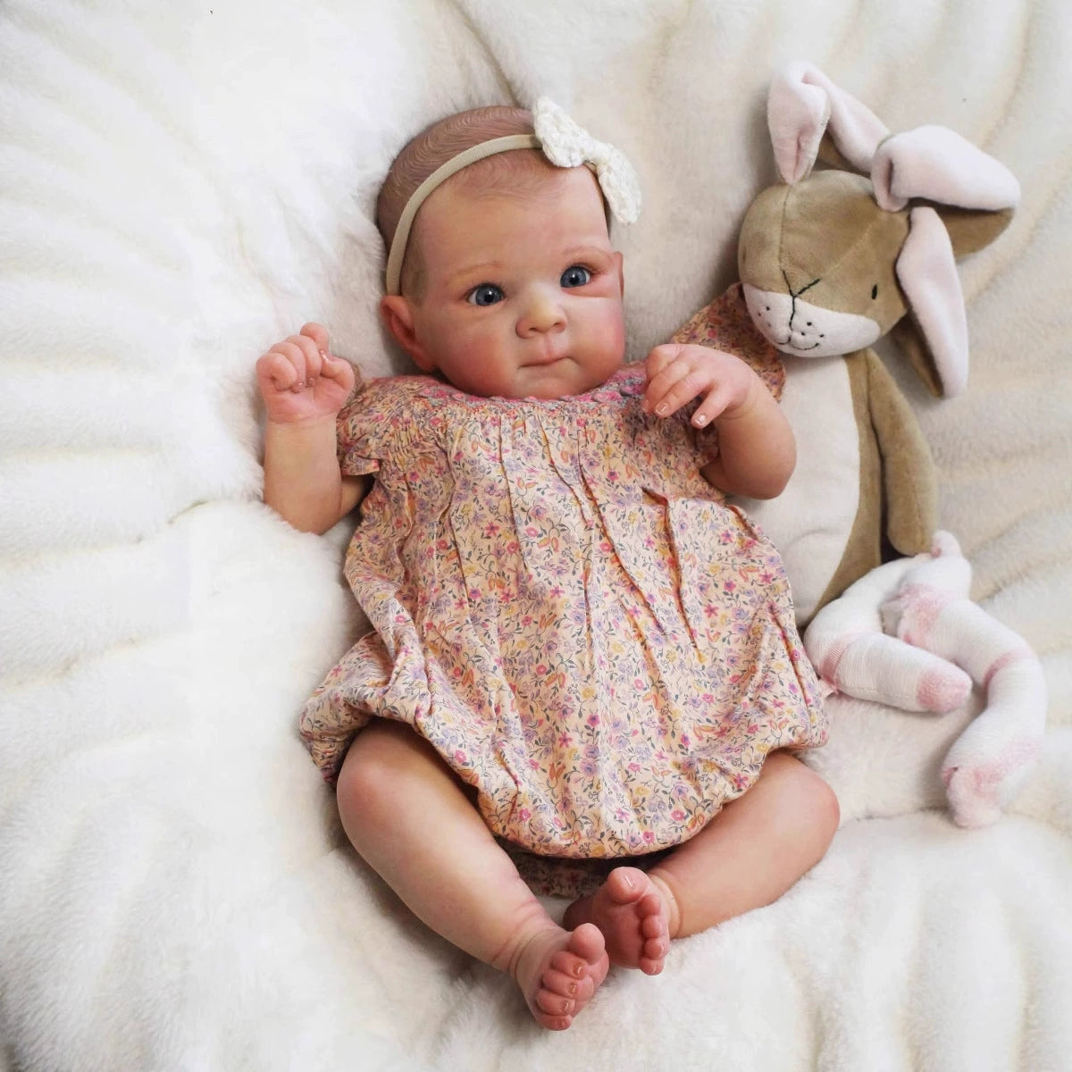 18 Inches Blue Eyes Cuddly Reborn Baby Girl-Bettie