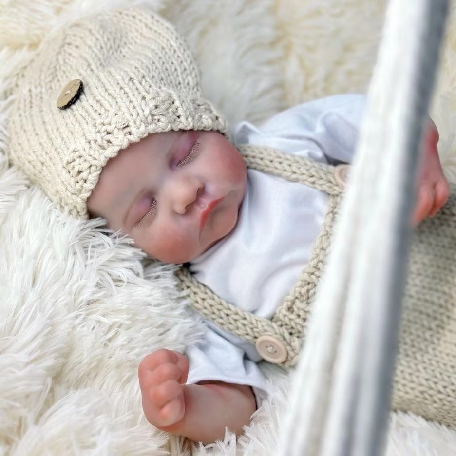 18'' Lifelike Closed Eyes Reborn Doll Boy-Levi