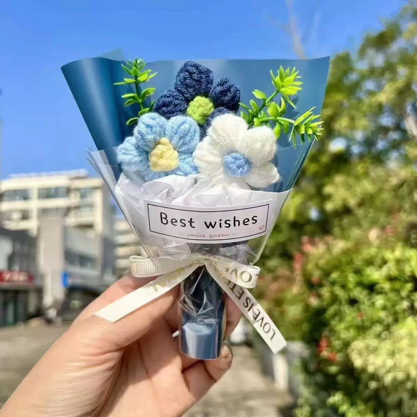 Mini Crochet Flower Bouquet