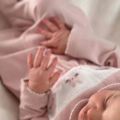 20 Inches Lifelike Closed Eyes Short Hair Reborn Doll-Laura