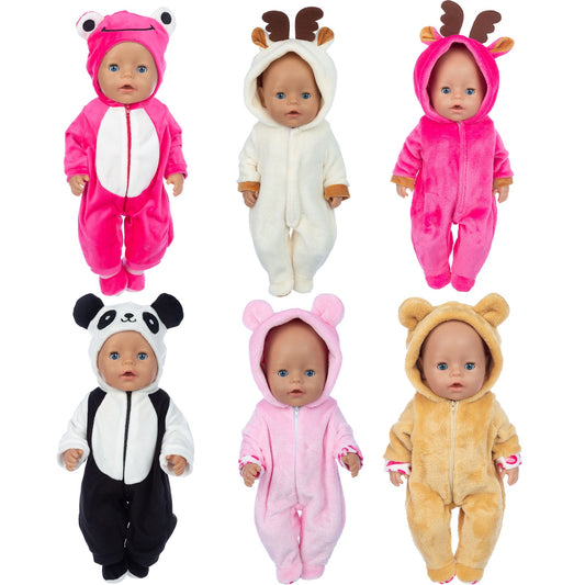 17 Inches Cartoon Animal Reborn Doll Clothes(Only Clothes, no doll)