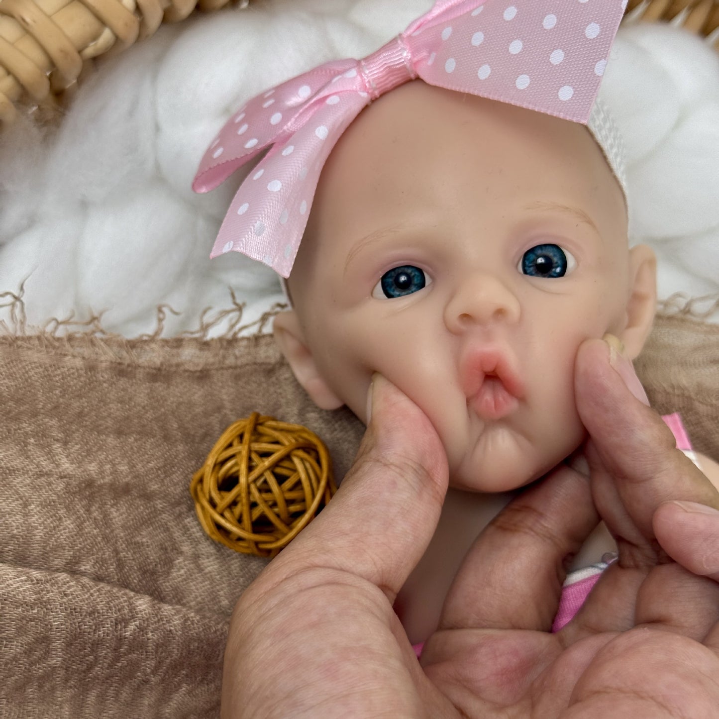 30cm Silicone Meadow Reborn Baby Girl In Pink Dress