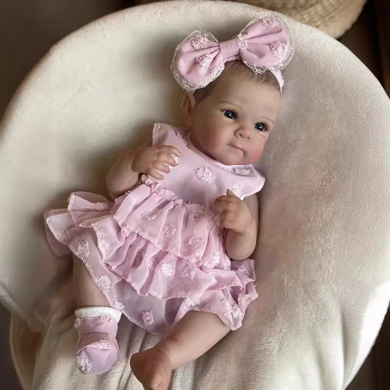 45cm Open Eyes Reborn Doll Twin Sisters In Dress-Bettie