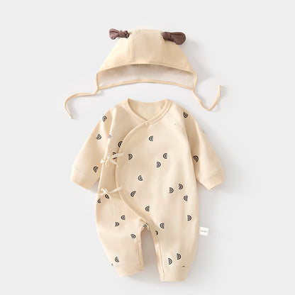 Printed Bodysuit and Hat 2-Piece Set for 18-22 Inches Reborn Dolls