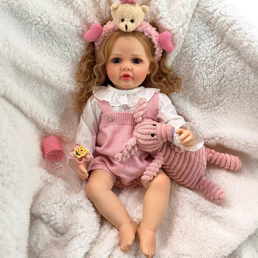 22 Inch Mamie Reborn Dolls Girls With Blonde Hair